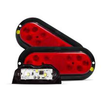 Kit Sinaleira Led Carretinha Carreta Rubi Barco Luz Placa Kit Sinaleira Led Carretinha Carreta Rubi Barco Luz Placa