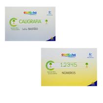 Kit Sistema de Caligrafia - 2 Livros - Letra Bastão + Numerais