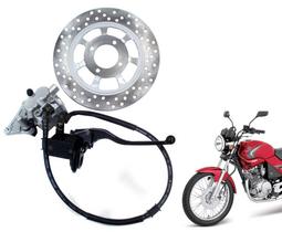 Kit Sistema De Freio Disco Burrinho Flexivel Ybr 125 De 2000 Ate 2008