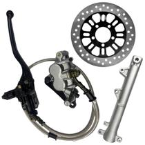 Kit Sistema Freio Burrinho Pinça Titan Fan 150 160 2009 A 2017 Garfo Canela Disco Freio Dianteiro Sem Freio Cbs