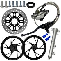 Kit Sistema Freio Dianteiro A Disco Pinça Burrinho Flexivel Cg Titan Fan Start 150 160 2014 A 2024 Sem Cbs Roda Pé De Galinha Kit Sistema Freio Dianteiro A Disco Pinça Burrinho Flexivel Cg Titan Fan Start 150 160 2014 A 2024 Sem Cbs Roda Pé De Galinha