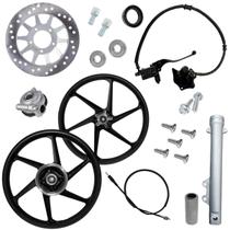 Kit Sistema Freio Disco Titan125 Fan125 00 A 08 Roda Fabreck