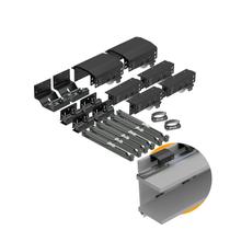 Kit Sistema Para Porta de Correr Dominus Até 20 Kg Para 3 Portas Rometal Kit Sistema Para Porta de Correr Dominus Até 20 Kg Para 3 Portas Rometal