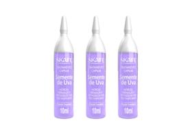 Kit Skafe - Ampola Semente de Uva 10 ml - 3 Unid