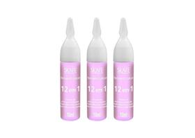 Kit Skafe - Ampola Tratamento Capilar 12 em 1 10 ml - 3 Unid Kit Skafe - Ampola Tratamento Capilar 12 em 1 10 ml - 3 Unid