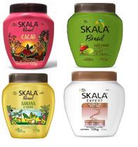 Kit Skala - 4 Cremes De Tratamento 1kg Café verde, Banana, Biotina e Cacau