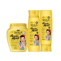 Kit Skala Amido de milho shampoo, condicionador e creme de tratamento Kit Skala Amido de milho shampoo, condicionador e creme de tratamento
