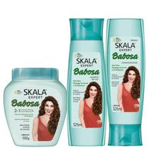 Kit Skala Babosa shampoo, condicionador e creme de tratamento
