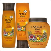 Kit Skala Brasil Manga e Castanha Do Pará: Shampoo e Condicionador 325ml + Creme de Tratamento 2 Em 1 1000g