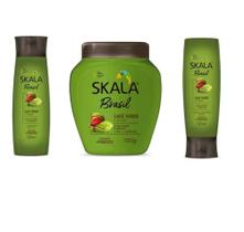 Kit Skala Café Verde E Ucuuba Shampo, condicionador E Creme