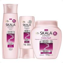Kit Skala Expert Glicólico: Shampoo e Condicionador 200ml + Creme de Tratamento 1000g