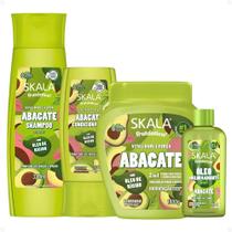 Kit Skala Frutástica Abacate: Shampoo, Condicionador, Creme Tratamento 1000g e Óleo Capilar 90ml