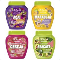 Kit Skala Frutástica Creme de tratamento: Açaí, Maracuja, Cereja e Abacate 1000g