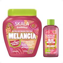 Kit Skala Frutastica Melancia: Creme de tratamento 1000g e Óleo Capilar 90ml