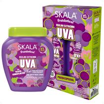 Kit Skala Frutástica! Uva: Shampoo 325ml, Condicionador 200ml e Creme De Tratamento 1000g Kit Skala Frutástica! Uva: Shampoo 325ml, Condicionador 200ml e Creme De Tratamento 1000g
