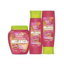 Kit Skala Melancia shampoo, condicionador e creme de tratamento