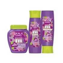 Kit Skala Uva shampoo, condicionador e creme de tratamento