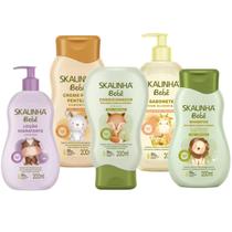 Kit Skalinha Bebê Sálvia + Sabonete Líquido + Creme para Pentear + Hidratante Corporal