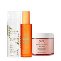 Kit Skelt Red Carpet Glow Iluminador Amalfi Sunset Hidratante Corporal e Perfume Mist Spray (3 produtos) Kit Skelt Red Carpet Glow Iluminador Amalfi Sunset Hidratante Corporal e Perfume Mist Spray (3 produtos)