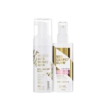 Kit Skelt Red Carpet Glow Mousse Autobronzeadora Incolor 140ml + Removedor