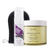 Kit Skelt Unexpected Day Red Carpet Glow Autobronzeador Mousse Dark e Luva (3 produtos) Kit Skelt Unexpected Day Red Carpet Glow Autobronzeador Mousse Dark e Luva (3 produtos)