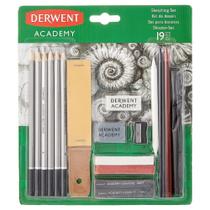Kit Sketching Set Academy Derwent com 19 Peças