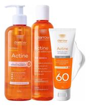 Kit Skin Care Antiacne Actine Tônico + Protetor + Limpeza