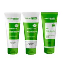 Kit Skin Care Antioleosidade Sabonete Gel Faciel e Esfoliante Dermachem