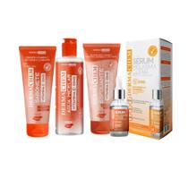 kit skin care clareador facial com vitamina C para peles com melasma ou manchas - dermachem