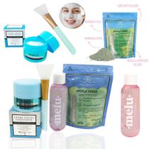 Kit Skin Care Completo Cuidados Faciais Agua Micelar Melu Ruby Rose Creme Facial Argila Phallebeauty
