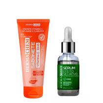 Kit Skin Care Cuidado Facial Sabonete Vitamina C e Sérum Secativo Dermachem