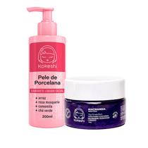 Kit Skin Care Geleia Niacinamida Sabonete Porcelana Kokeshi Kit Skin Care Geleia Niacinamida Sabonete Porcelana Kokeshi