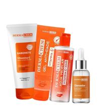 Kit Skin Care para Peles Mistas e com Melasma com Vitamina C Dermachem