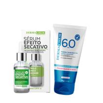 Kit Skin Care Para Todos os Tipos de Peles Protetor Solar Facial +Sérum Facial Efeito Secativo Dermachem 2 produtos