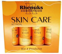 Kit Skin Care Tratamento Facial Anti Idade 4 Pçs Rhenuks