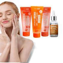 Kit Skin care Vitamina C Clareador da Pele Melasma 4 Produtos