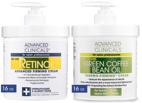 Kit Skincare Advanced Clinicals: Creme Retinol + Creme Anticelulite de Óleo de Grão de Café Verde