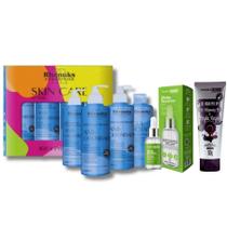 Kit Skincare Anti Oleosidade Acne Para Peles Oleosas E Um Sérum Secativo Anti Espinhas e Mascara argila negra