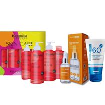 KIT Skincare Anti Rugas Rhenuks , Sérum Clareador de Manchas ,Protetor Solar Facial sem cor FPS60 Dermachem KIT Skincare Anti Rugas Rhenuks , Sérum Clareador de Manchas ,Protetor Solar Facial sem cor FPS60 Dermachem