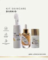 Kit Skincare Be.Lore Espuma Facial+BB Cream CLARO com Ácido Hialurônico e NiacinamidaPele Limpa, Uniforme e hidratada