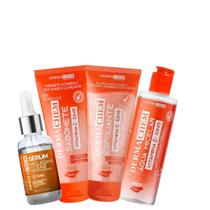 kit Skincare Clareador Facial com Vitamina C para peles com Melasma ou Manchas - DERMACHEM