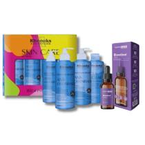 Kit Skincare COMPLETO Anti Oleosidade E Acne, Sérum Bioretinol Anti Rugas Firmador de Pele Dermachem, 5 ITENS