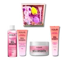 Kit Skincare Completo Cuidados Diário Rosa Mosqueta Porán - 8 Itens