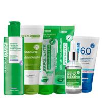 Kit Skincare Completo para Peles Oleosas e com Acne com Protetor Solar Dermachem