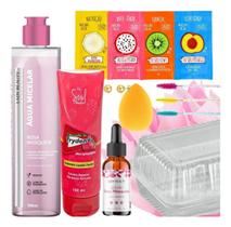 Kit Skincare Completo Sabonete Facial Sérum Brinco