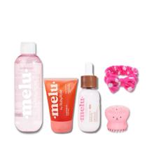 Kit Skincare Cuidados Com a Pele Diário Completo 5 Itens Ruby Rose Melu