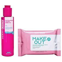 Kit Skincare Demaquilante Lenço E Líquido Make Out Dermachem
