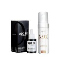 Kit Skincare em 2 Passos - 1 Espuma Facial Pele Natú 150ml + 1 Sérum Facial Ozo Be 30ml - Akiwell