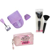 Kit Skincare Especial dia das Mães 4Peças e 1Necessaire Roxa Kit Skincare Especial dia das Mães 4Peças e 1Necessaire Roxa
