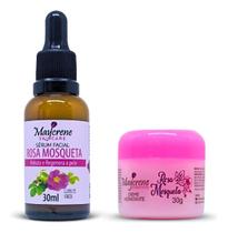 Kit Skincare Facial Rosa Mosqueta Maycrene - Sérum E Creme Hidratante Facial Kit Skincare Facial Rosa Mosqueta Maycrene - Sérum E Creme Hidratante Facial